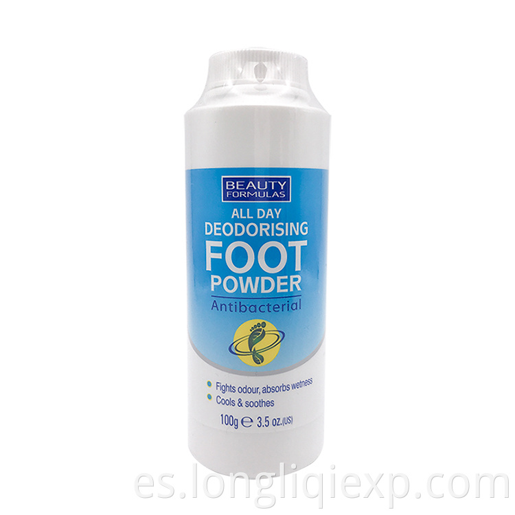 Desodorante antifúngico en polvo para pies al por mayor 100g removedor en aerosol